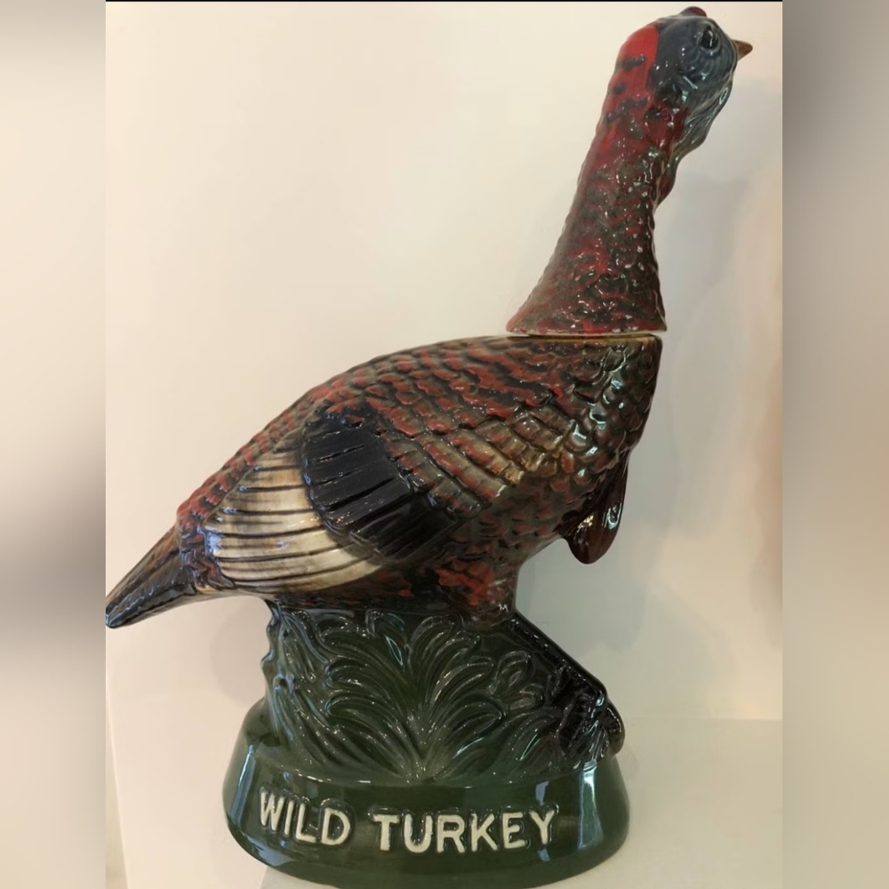 Wild Turkey Limited Edition Ceramic Decanter 1970s No. 6 Empty Rare EUC NOTE**